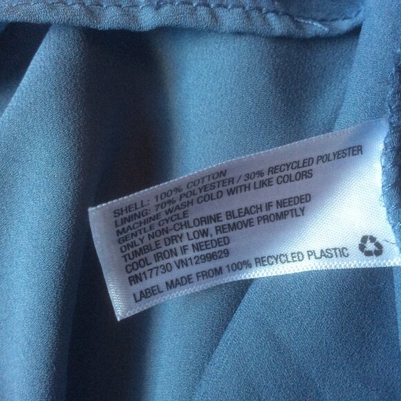 Knox Rose Blue Embroidered Eyelet Boho Dress Size XL - Picture 4 of 5